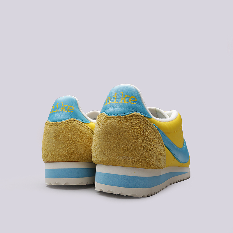 мужские желтые кроссовки Nike Classic Cortez NYL KM QS AH7853-700 - цена, описание, фото 4